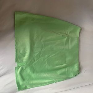 Green Princess Polly silk mini skirt